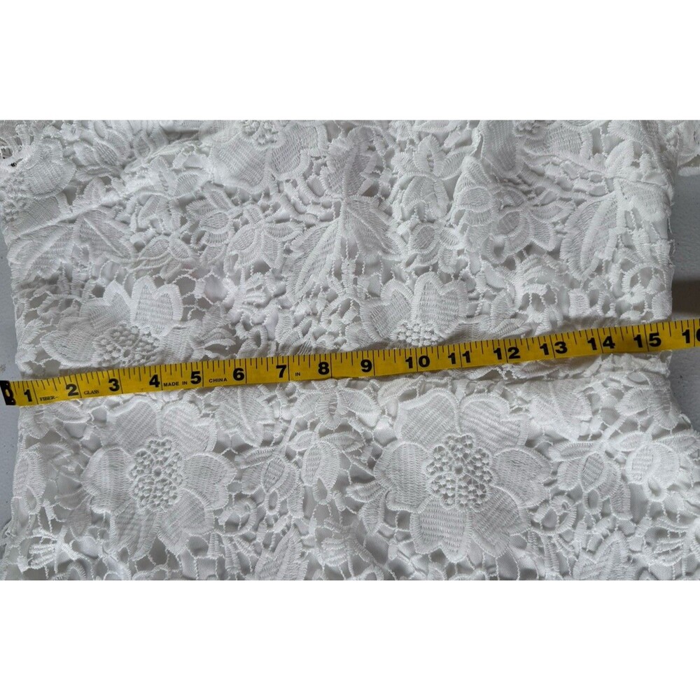 JJ's House Adelita White Lace Midi Dress Size L #312108 - Picture 16 of 16